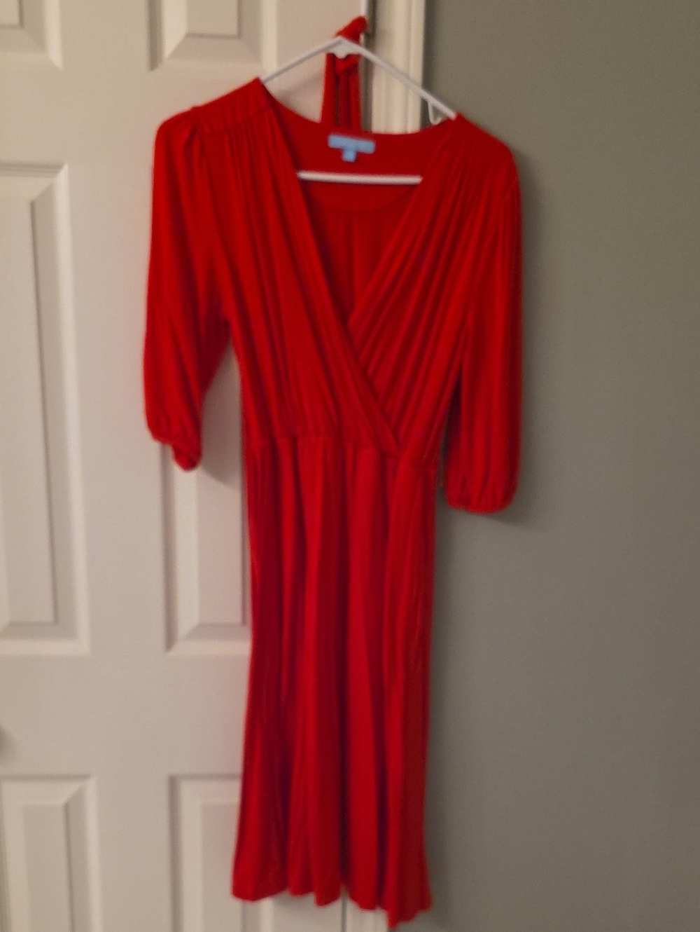 Draper James Red Wrap Midi Dress